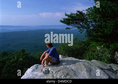 Kahle Felsen, Cheaha State Park, Alabama Stockfoto