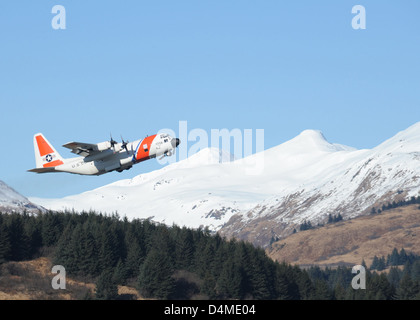 Coast Guard Air Station Kodiak Tropfen Stockfoto