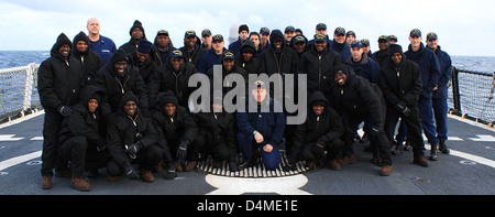 Nigerianische Marine eingeführt, Coast Guard Cutter vor Erhalt Stockfoto