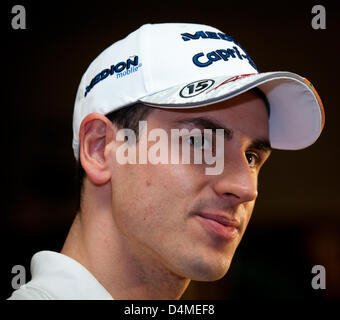 Adrian Sutil an der Grand-Prix-Frühstück, Krone, Melbourne, 16. März 2013. Stockfoto