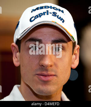 Adrian Sutil an der Grand-Prix-Frühstück, Krone, Melbourne, 16. März 2013. Stockfoto