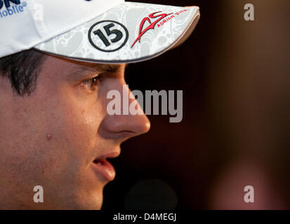 Adrian Sutil an der Grand-Prix-Frühstück, Krone, Melbourne, 16. März 2013. Stockfoto