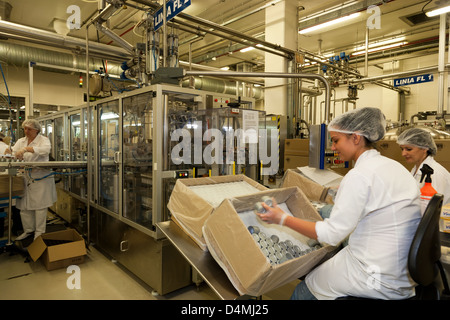 Posen, Polen, Mitarbeiter bei Beiersdorf Manufacturing Poznan Sp Stockfoto