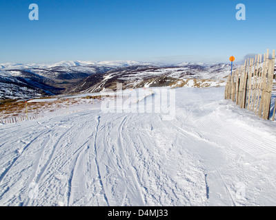 Sie ski laufen bei glenshee, Aberdeenshire Stockfoto