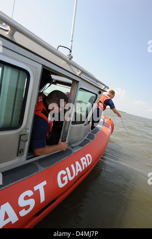 Bereitstellung des Ankers Stockfoto