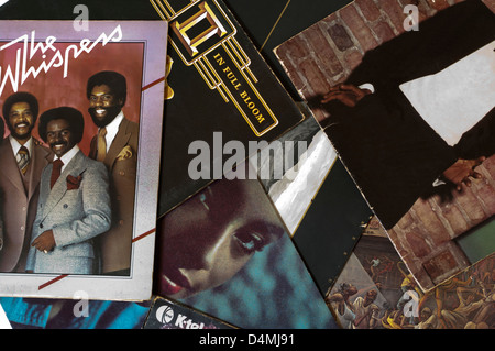 33 u/min Vinyl Record Album Ärmel Stockfoto
