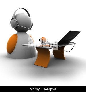 Tech-Kollektion - Videochat Stockfoto