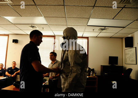 CBRN-training Stockfoto