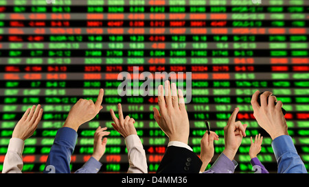 Stock Exchange Trading Floor Stockfoto