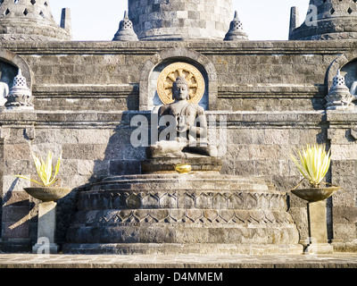 in einem Tempel von Bali Borobudur Stockfoto