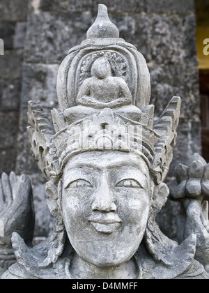 in einem Tempel von Bali Borobudur Stockfoto