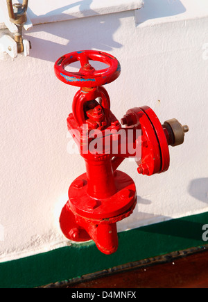 Hydranten Detail. Diese Hydranten befindet sich in einem Schiff. Stockfoto