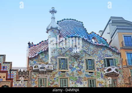 Spanien, Katalonien, Barcelona, Casa Batllo Stockfoto