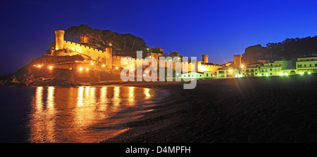 Spanien, Katalonien, Costa Brava, Tossa de Mar Stockfoto