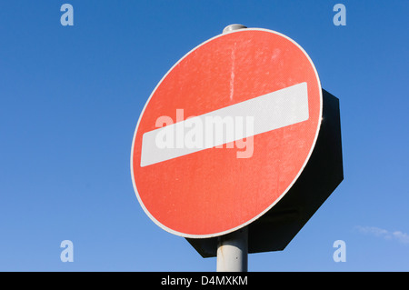 Kein Eintrag-Straßenschild Stockfoto