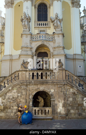 Lviv, Ukraine, die griechische orthodoxe St.-Georgs Kathedrale Stockfoto