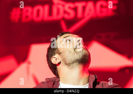 Seth Sentry, Hiphop Künstler aus Melbourne Australien führt beim South by Southwest in Austin Tx, 14. März 2013 Stockfoto