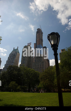 Central Park South und West 59th Street in New York Stockfoto