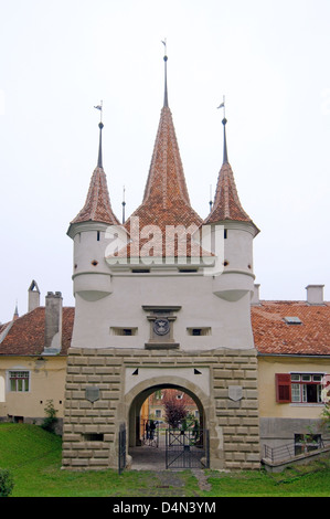 Die Stadt Haupttor, Brasov, Rumänien, Europa Stockfoto