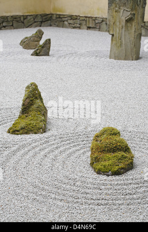 Zen-Steingarten, japanischer Garten Portland Oregon USA Stockfoto