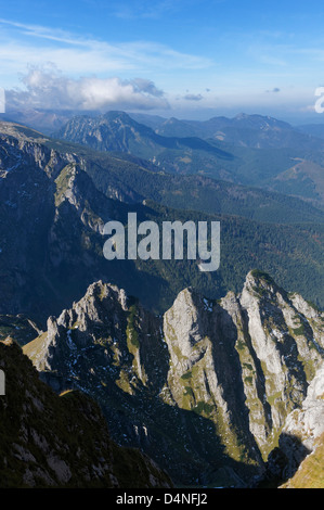 Berglandschaft in der Tatra-Nationalpark in Polen. Blick vom Giewont. Stockfoto