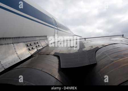 abstrakte Flugzeuge Thema zeigt adynamischen Detail ein Flugzeug namens "Tupolew" Stockfoto