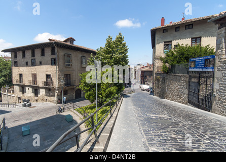 Mittelalterliche Architektur in der Altstadt von Vitoria-Gasteiz, Baskenland, Spanien Stockfoto