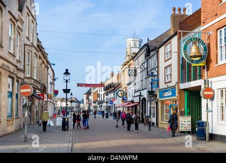 Nottingham-Straße im Zentrum Stadt, Melton Mowbray, Leicestershire, UK Stockfoto