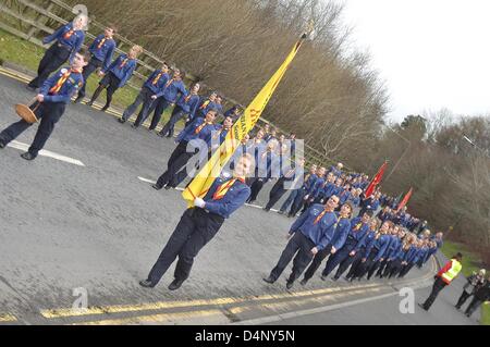 Armagh, Nordirland. 17. März 2013. Armagh Pfadfinder St. Patricks Day Parade Armagh Nordirland 17. März 2013 CREDIT: LiamMcArdle.com/Alamy Live-Nachrichten Stockfoto