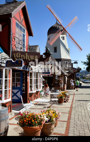 Ein Bild von der schönen dänischen Solvang in Kalifornien, USA Stockfoto