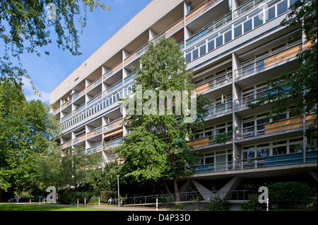 Berlin, Deutschland, Linie Turm in der Altonaer Straße 4-14 Hansaviertel Stockfoto