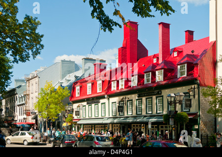 Auberge du Tresor, 1640, Altstadt von Quebec, Quebec Stadt, Quebec, Kanada Stockfoto