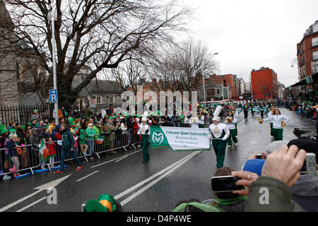 St. Patricks Day 2013 Dublin, Irland Stockfoto