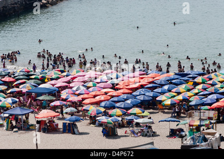 Peru. Lima-City. Agua Dulce Strand. Stockfoto