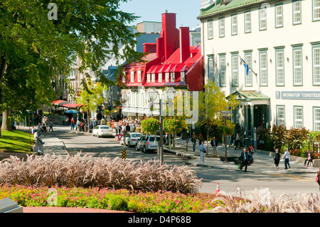 Rue du Tresor, Altstadt von Quebec, Quebec Stadt, Quebec, Kanada Stockfoto