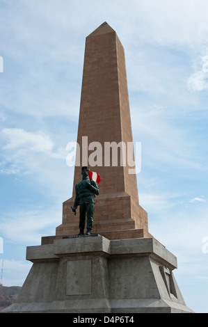 Peru. Lima. Denkmal für den unbekannten Soldaten in Chorrillos Distrit. Stockfoto