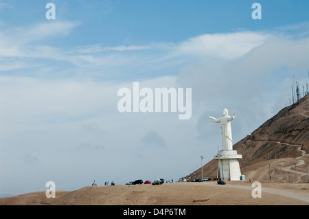 Peru. Lima-City. Christus im Pazifik. Stockfoto