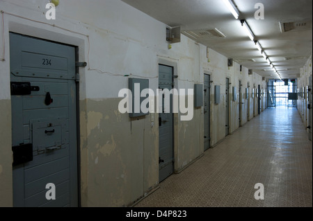 Zellenblock an der ehemaligen sowjetischen NKWD besondere Camp Berlin-Hohenschönhausen, Deutschland Stockfoto