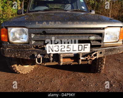 Alten off Roader Detail, 1996 Land Rover Discovery - Weitwinkeleinstellung in enger Stockfoto