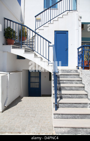 Straße auf der Insel Paros in Cylcades (Griechenland) Stockfoto