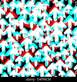 Helle farbige Pfeile. Zusammenfassung Hintergrund Stockfoto