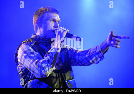 US-pop-Band führen Backstreet Boys mit Nick Carter bei Stars For Free-Konzert in Berlin, Deutschland, 5. September 2009. Verschiedene Bands kostenlos auf Einladung eines Radiosenders durchgeführt. Foto: Robert Schlesinger Stockfoto