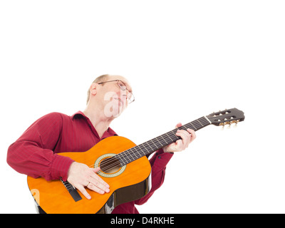 Mann Gitarre spielen Stockfoto