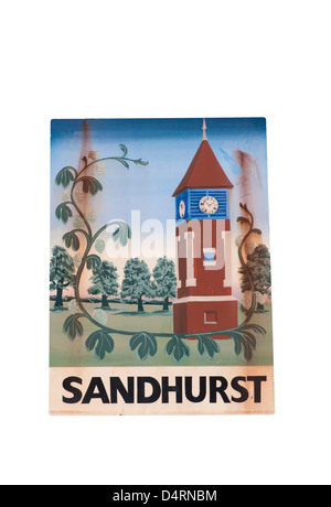 Sandhurst Dorf Zeichen Kent England UK Stockfoto