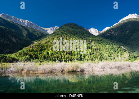 Bielsa-Reservoir in den Pyrenäen von Huesca Provinz, Aragon, Spanien Stockfoto