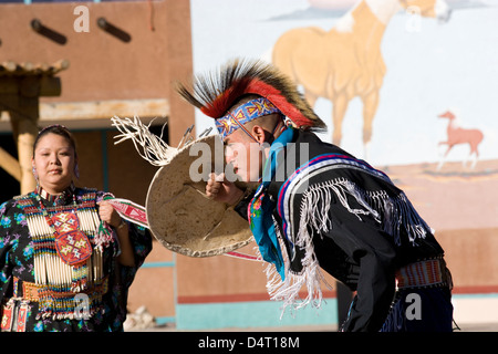 Albuquerque: Indian Pueblo Cultural Center/Pferd Tanz Stockfoto