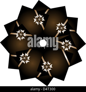 Geschenk-Boxen set isolierten auf weißen Hintergrund Stockfoto