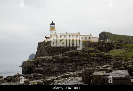 Kylehea, Großbritannien, der Leuchtturm am landschaftlich Punkt auf der Isle Of Skye Stockfoto