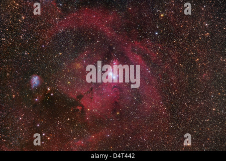 Der Kegel-Nebel-Region in Monoceros. Stockfoto