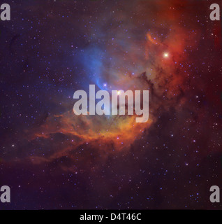 Der Tulip-Nebel (Sh2-101) in Cygnus. Stockfoto